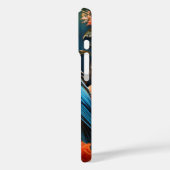 Fantasievolle Natuur Blauwe Vogel Case-Mate iPhone Case (Achterkant / Links)