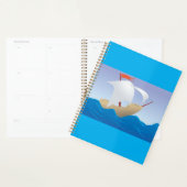 Fantasievolle Pinda Boot Minimalistische Zeilboot Planner (Display)