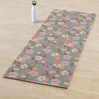 Fantasievolle Slapende Bloemen en Vogels - Saliegr Yogamat