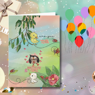 Fantasievolle Tuin Uil & Eendje Feestdagen Kaart