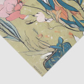 Fantasievolle Tuinhaas Tissuepapier (Detail)
