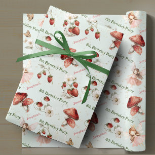 fantasievolle tuinsprookjes meisje verjaardag op m cadeaupapier
