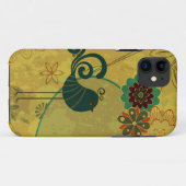 fantasievolle turquoise vogel en moderne bloem vec Case-Mate iPhone case (Achterkant (horizontaal))