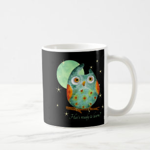 Fantasievolle Uil Waterverf Stijl Naam School Op A Koffiemok