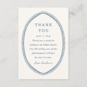 Fantasievolle Vintage Theepartij Bruidsdiner Bedankkaart (Voorkant)