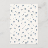 Fantasievolle Vintage Theepartij Bruidsdiner Bedankkaart (Achterkant)