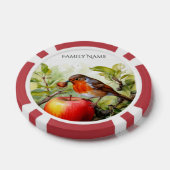 Fantasievolle Vogel & Appel Plezier Speelkaarten Poker Chips (Enkel)
