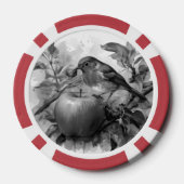 Fantasievolle Vogel & Appel Plezier Speelkaarten Poker Chips (Achterkant)