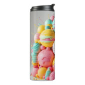 Fantasievolle waterfles thermosbeker (Gedraaid links)