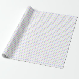 Fantasievolle Waterverf Pastel Stip Verjaardag Cadeaupapier
