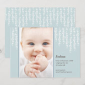 Fantasievolle Wijnranken Moderne Geboorteaankondig Aankondiging (Voorkant / Achterkant)