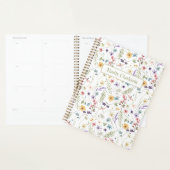 Fantasievolle Wilde Bloem Kleurrijk Lente Patroon Planner (Display)
