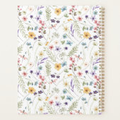 Fantasievolle Wilde Bloem Kleurrijk Lente Patroon Planner (Achterkant)