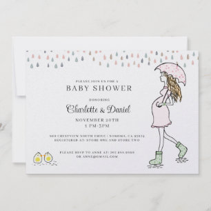 Fantasievolle Zwangere Moeder Baby Shower Kaart
