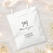 Fantasievolle Zwarte Strik Monogram Trouw Bedankt
