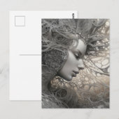 fantasievrouw briefkaart (Voorkant / Achterkant)