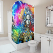 fantasievrouw douchegordijn (In situ)