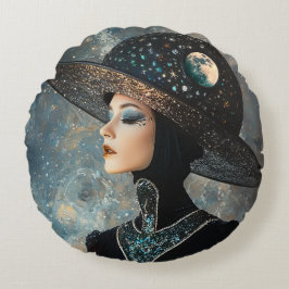 fantasievrouw rond kussen