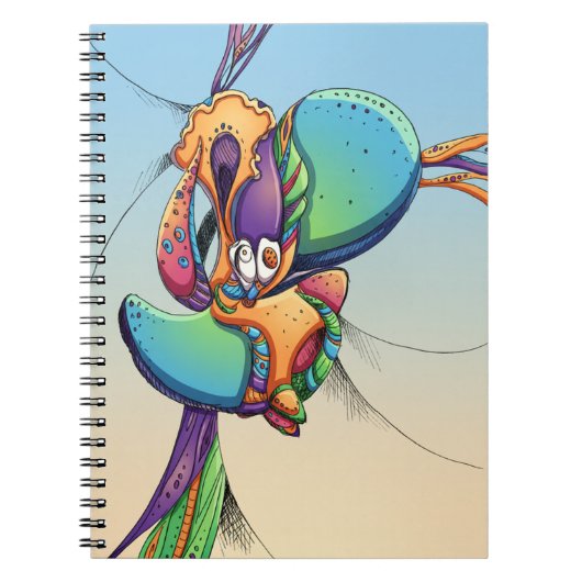 Fantasiewesen im Comic-Stil Notitieboek (Voorkant)