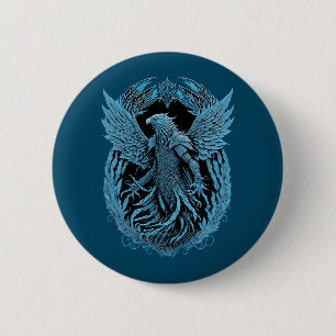 fantasiewezen Middeleeuwse arend Ronde Button 5,7 Cm
