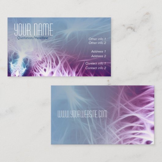 Fantasika Fractal Visitekaartje (Voorkant / Achterkant)