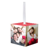 Fantasionornament met vier of drie foto's ornament (Achter hoekig)