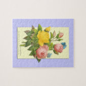 Fantasiroze gele rozen legpuzzel (Horizontaal)