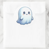 Fantasma sonriente  ronde sticker (Tas)