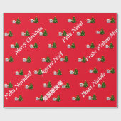 Fantasmaa de whatsapp Feliz Navidad varios idiomas Cadeaupapier (Vlak)