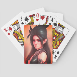 Fantasmeisje Pokerkaarten