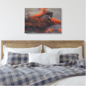 Fantassische paarden: wolken canvas afdruk (Insitu (Slaapkamer))