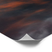 Fantassische paarden: wolken poster (Hoek)