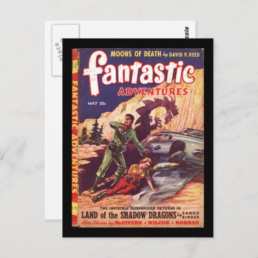 Fantastic Adventures v03 n03 (1941-05.Ziff-Davis)_ Briefkaart (Voorkant / Achterkant)