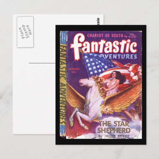 Fantastic Adventures v05 n08 (1943-08.Ziff-Davis)_ Briefkaart (Voorkant / Achterkant)