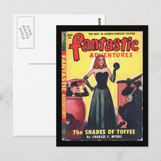 Fantastic Adventures v12 n06 (jun 1950)_Pulp Art Briefkaart (Voorkant / Achterkant)