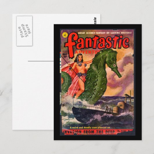 Fantastic Adventures v13 n05 (1951-05.Ziff-Davis)_ Briefkaart (Voorkant / Achterkant)