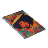 Fantastic Afro vrouw notitieboek (Rechterzijde)