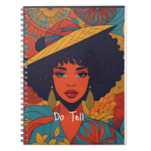 Fantastic Afro vrouw notitieboek