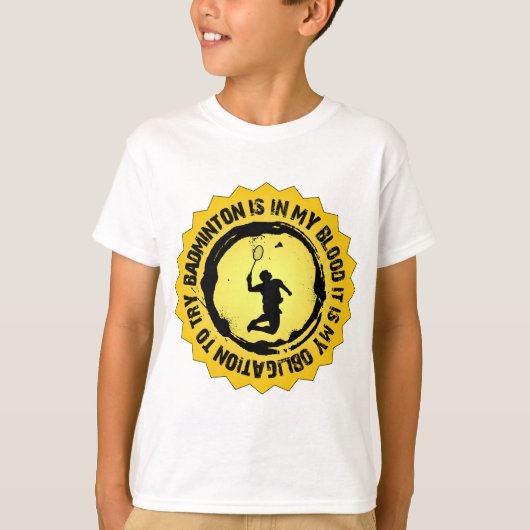 Fantastic Badminton Seal T-shirt (Voorkant)