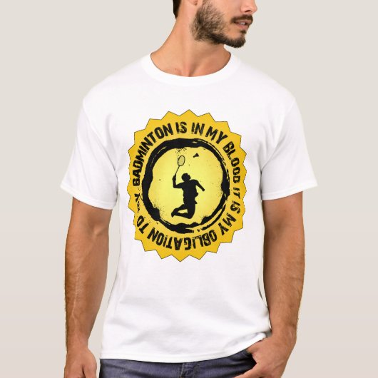 Fantastic Badminton Seal T-shirt (Voorkant)