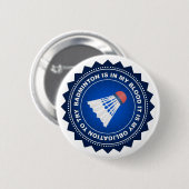 Fantastic Badminton Shield Ronde Button 5,7 Cm (Voorkant /achterkant)