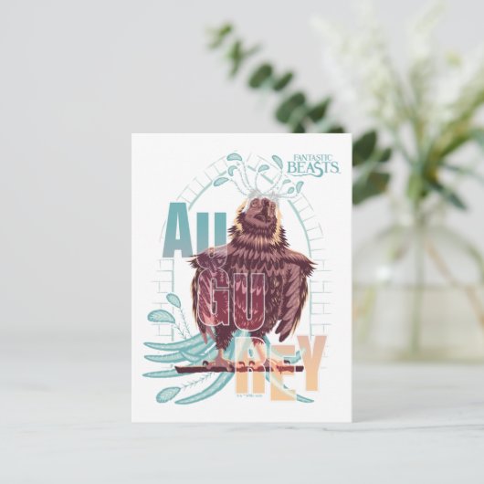 Fantastic Beasts Augurey Briefkaart (Staand voorkant)