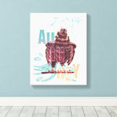 Fantastic Beasts Augurey Canvas Afdruk (Insitu (Houten vloer))