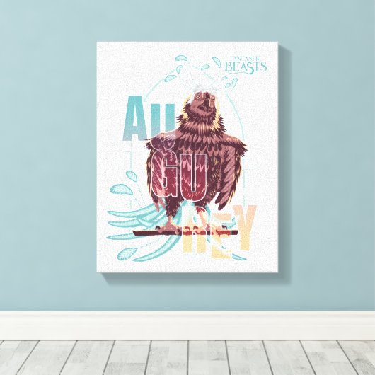 Fantastic Beasts Augurey Canvas Afdruk (Insitu (Houten vloer))