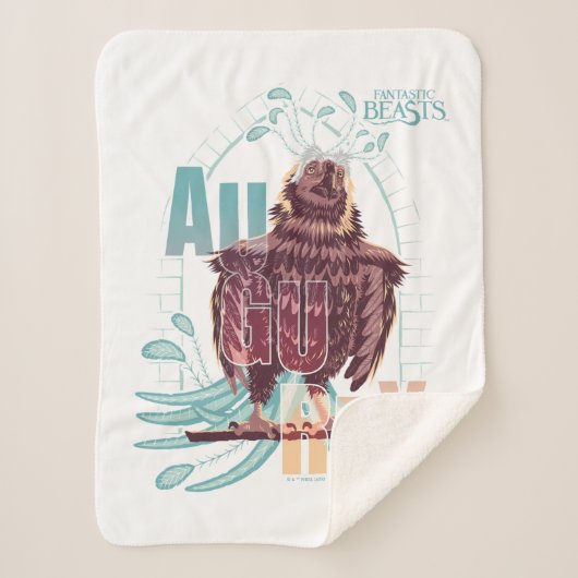 Fantastic Beasts Augurey Sherpa Deken (Voorkant)