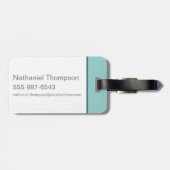 Fantastic Beasts Blue Pattern Bagagelabel (Achterkant horizontaal)