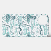 Fantastic Beasts Blue Pattern Case-Mate iPhone Case (Achterkant (horizontaal))