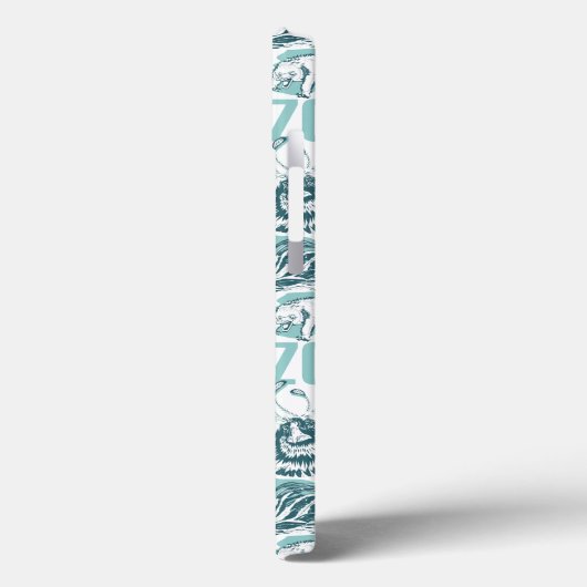 Fantastic Beasts Blue Pattern Case-Mate iPhone Case (Achterkant / Links)