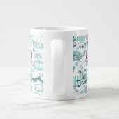 Fantastic Beasts Blue Pattern Grote Koffiekop (Achterkant)