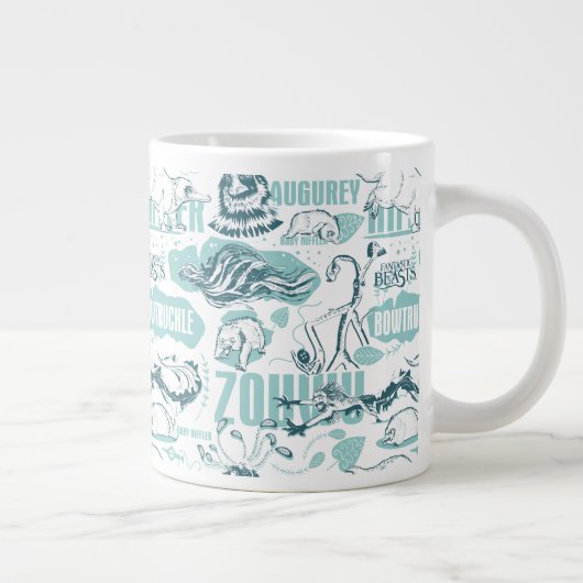 Fantastic Beasts Blue Pattern Grote Koffiekop (Rechts)